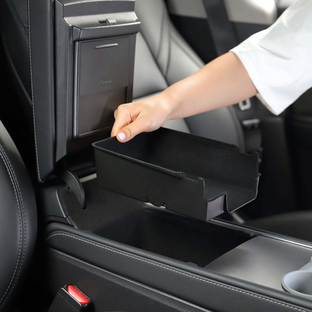 TaddonArmrest Storage Organizer/Console Storage Tray for Tesla Model 3 & Y