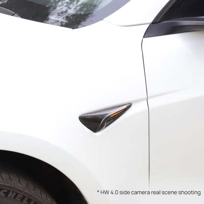 TaddonReal Carbon Fiber Side Camera Cover for Tesla