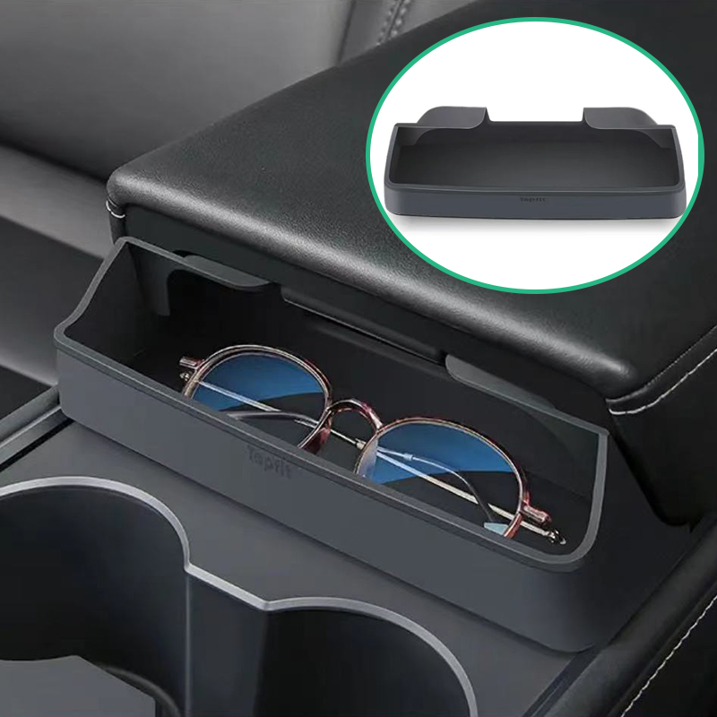 TaddonCenter Armrest Hidden Storage Box for Tesla Model Y/3/Highland