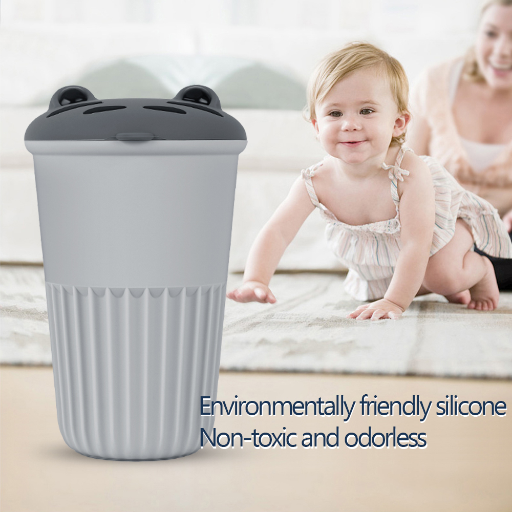 TaddonCompact Silicone Car Trash Bin for Tesla Model 3/Y/S/X-Cartoon Design