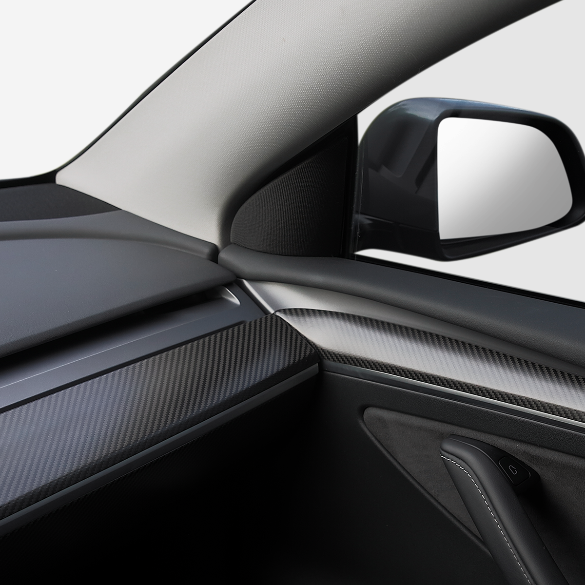 TaddonCarbon Fiber Dashboard Cover Wrap & Inner Front Door Trim