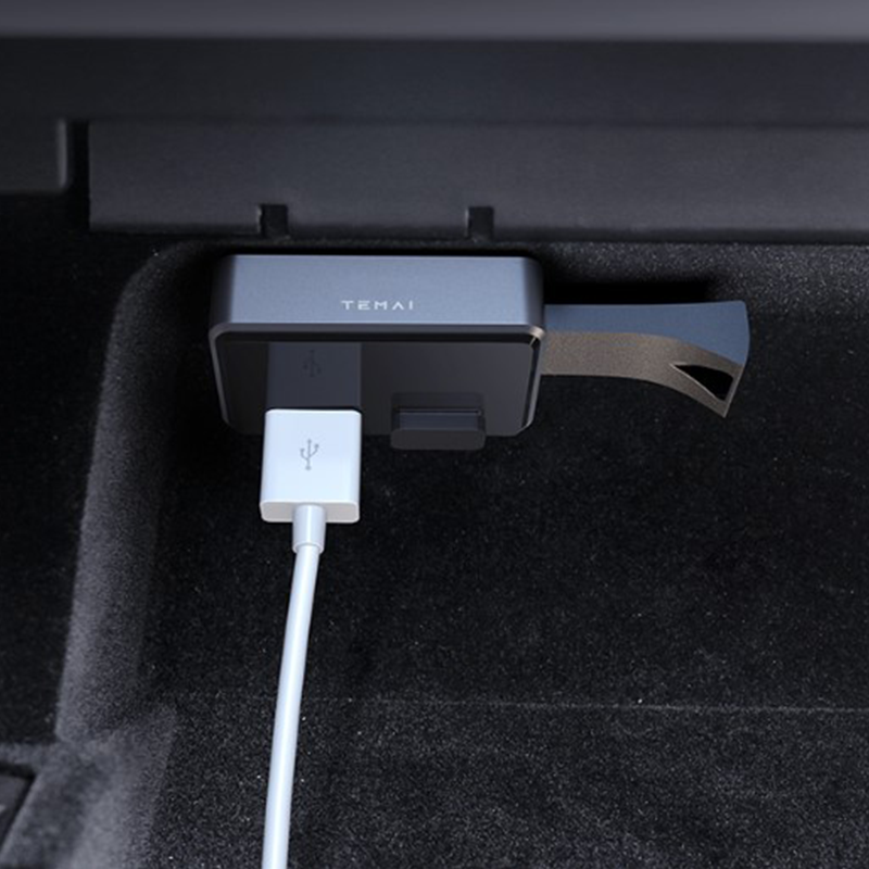TaddonGlove Box Expansion Dock USB Extender Hub Converter Accessories for Tesla Model 3/Y/S/X