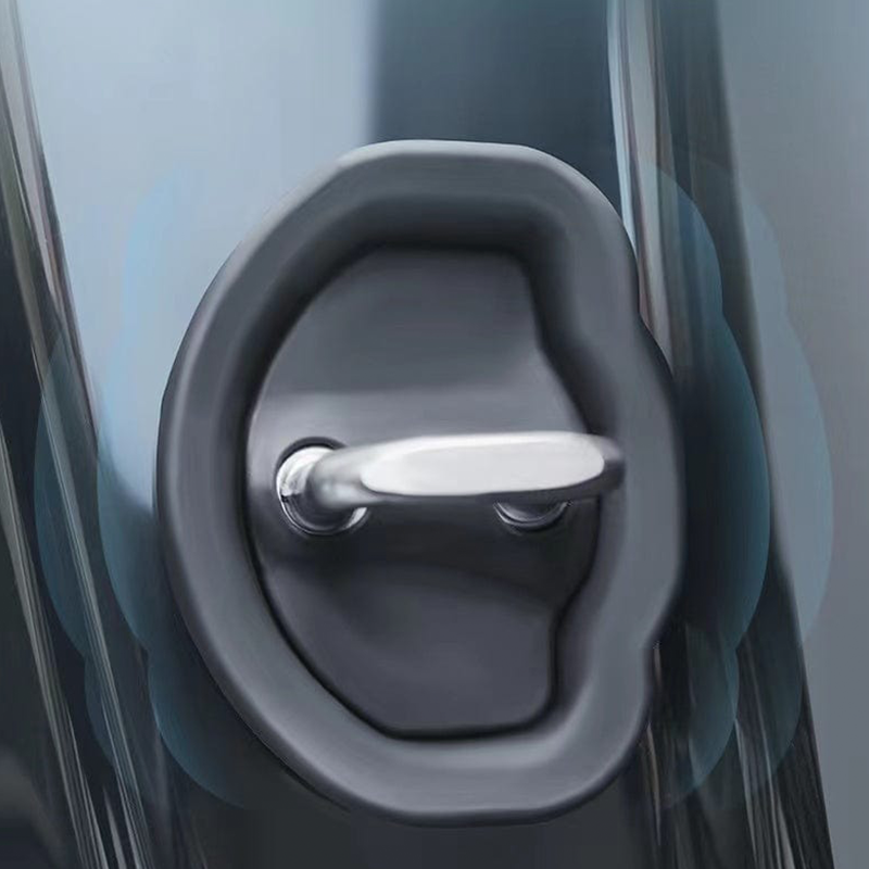 TaddonSilicone Door Latch Lock Protector Soundproof (4Pcs) for Tesla Model 3/Y