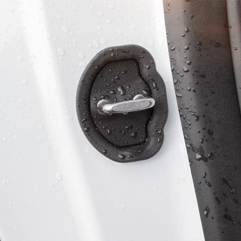 TaddonSilicone Door Latch Lock Protector Soundproof (4Pcs) for Tesla Model 3/Y