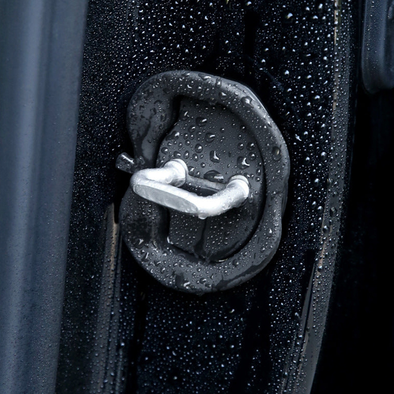 TaddonSilicone Door Latch Lock Protector Soundproof (4Pcs) for Tesla Model 3/Y