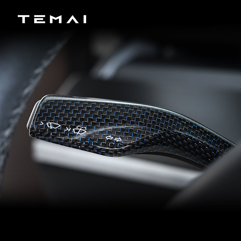 TaddonReal Carbon Fiber Stalk Cover for Tesla Model 3 & Y