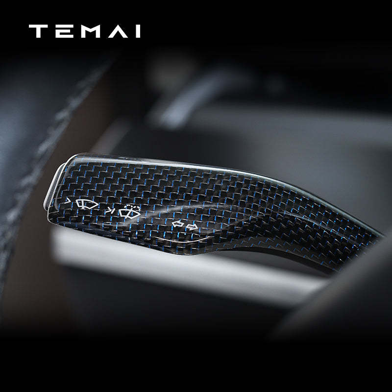 TaddonReal Carbon Fiber Stalk Cover for Tesla Model 3 & Y