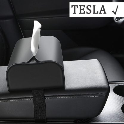 TaddonSilicone Tissue Holder for Tesla – Center Console Organizer