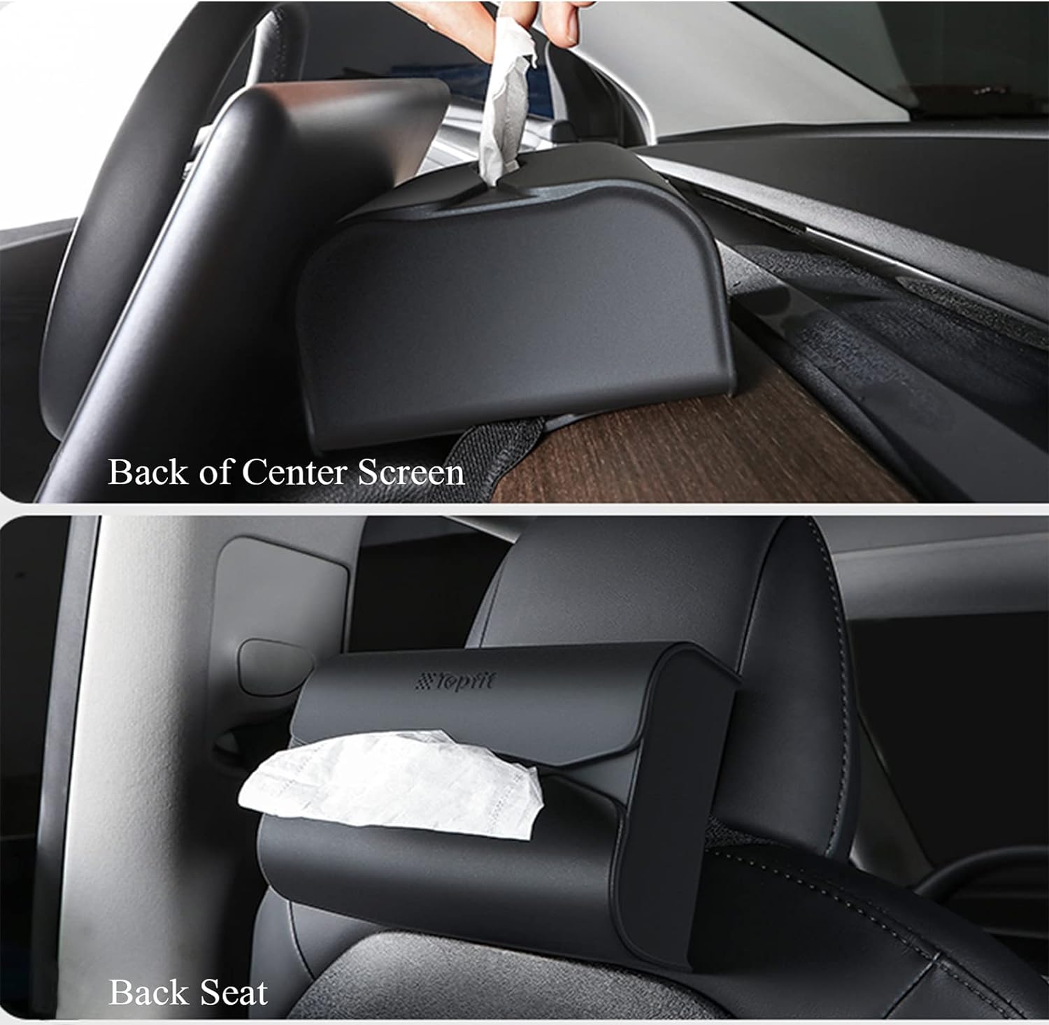 TaddonSilicone Tissue Holder for Tesla – Center Console Organizer