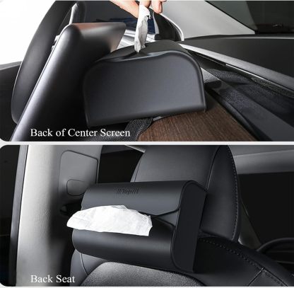 TaddonSilicone Tissue Holder for Tesla – Center Console Organizer