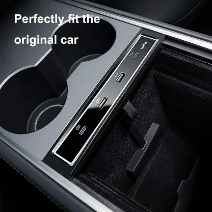 TaddonUSB LED Hub Docking Station for Tesla Model 3/Y – Smart Sensor Center Console
