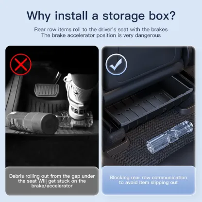 Taddon Under-Seat Storage Drawer for Tesla Model Y – Space Organizer