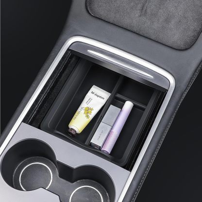 TaddonTransparent Silicone Sliding Center Console Tray for Tesla Model 3/Y