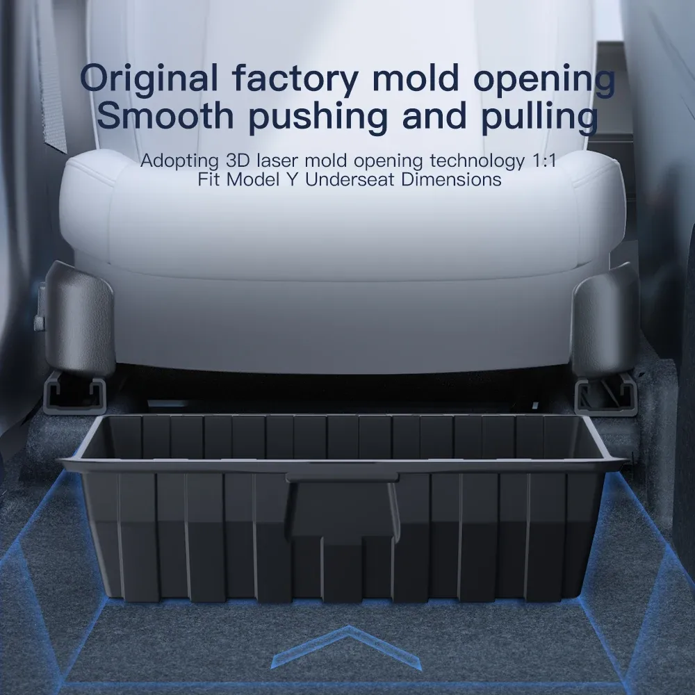 Taddon Under-Seat Storage Drawer for Tesla Model Y – Space Organizer