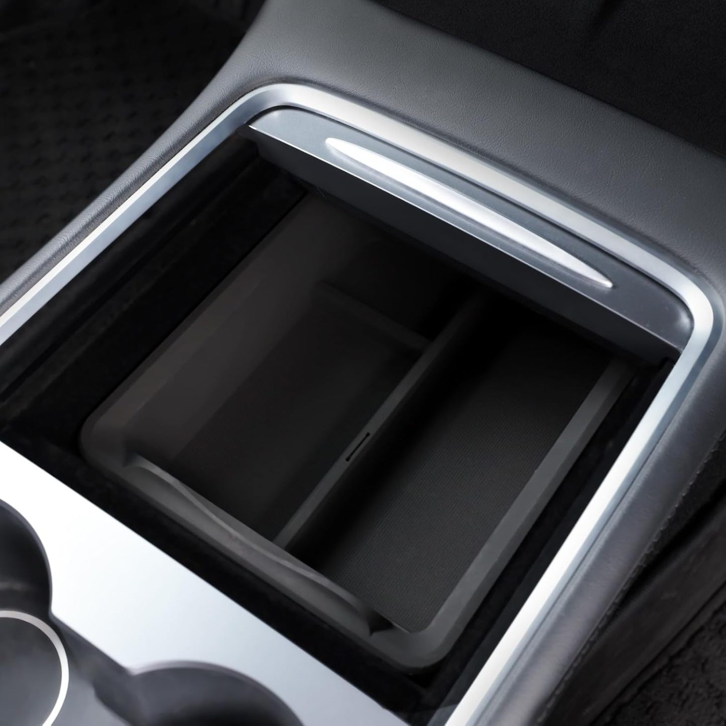 TaddonTransparent Silicone Sliding Center Console Tray for Tesla Model 3/Y