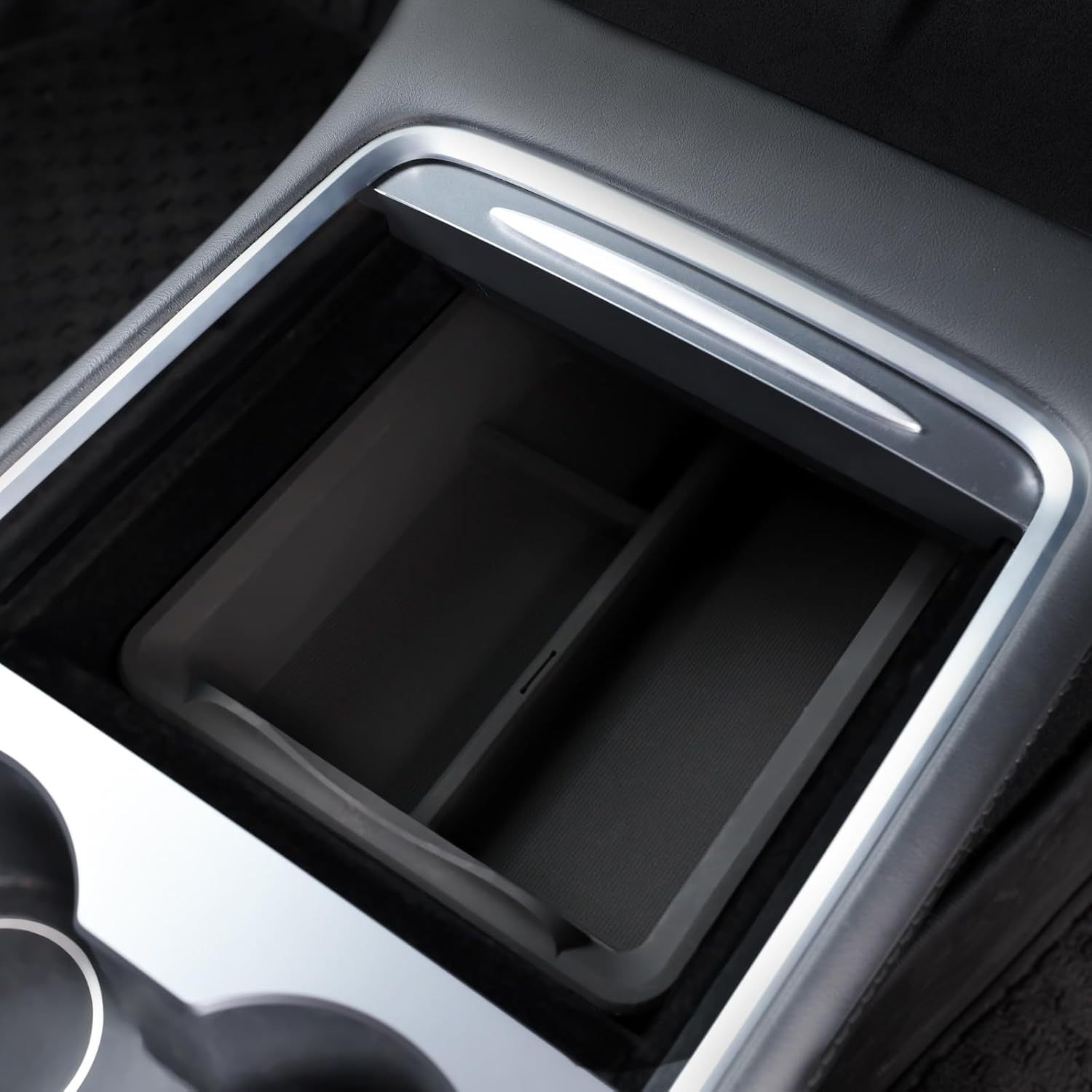 TaddonTransparent Silicone Sliding Center Console Tray for Tesla Model 3/Y