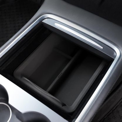 TaddonTransparent Silicone Sliding Center Console Tray for Tesla Model 3/Y