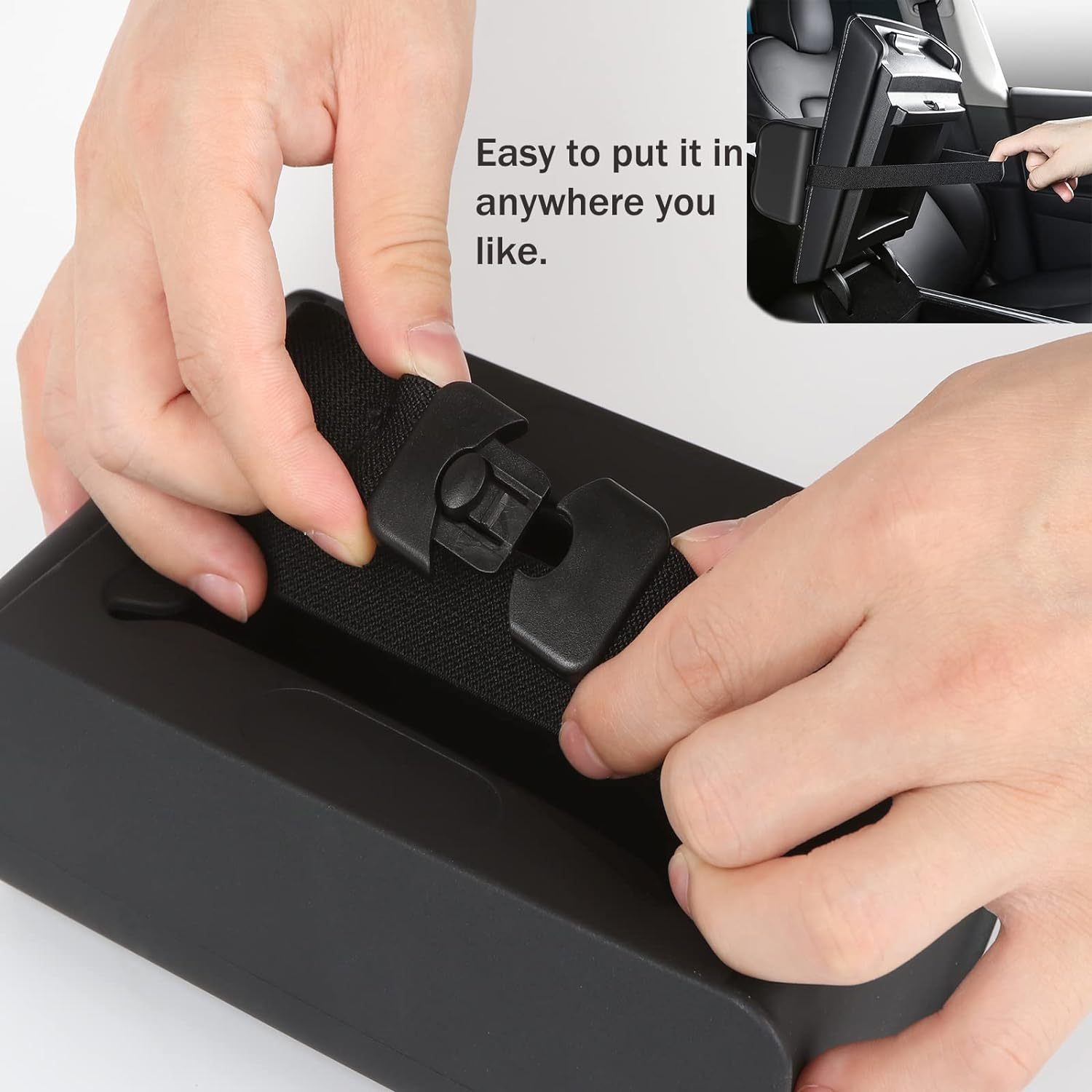 TaddonSilicone Tissue Holder for Tesla – Center Console Organizer