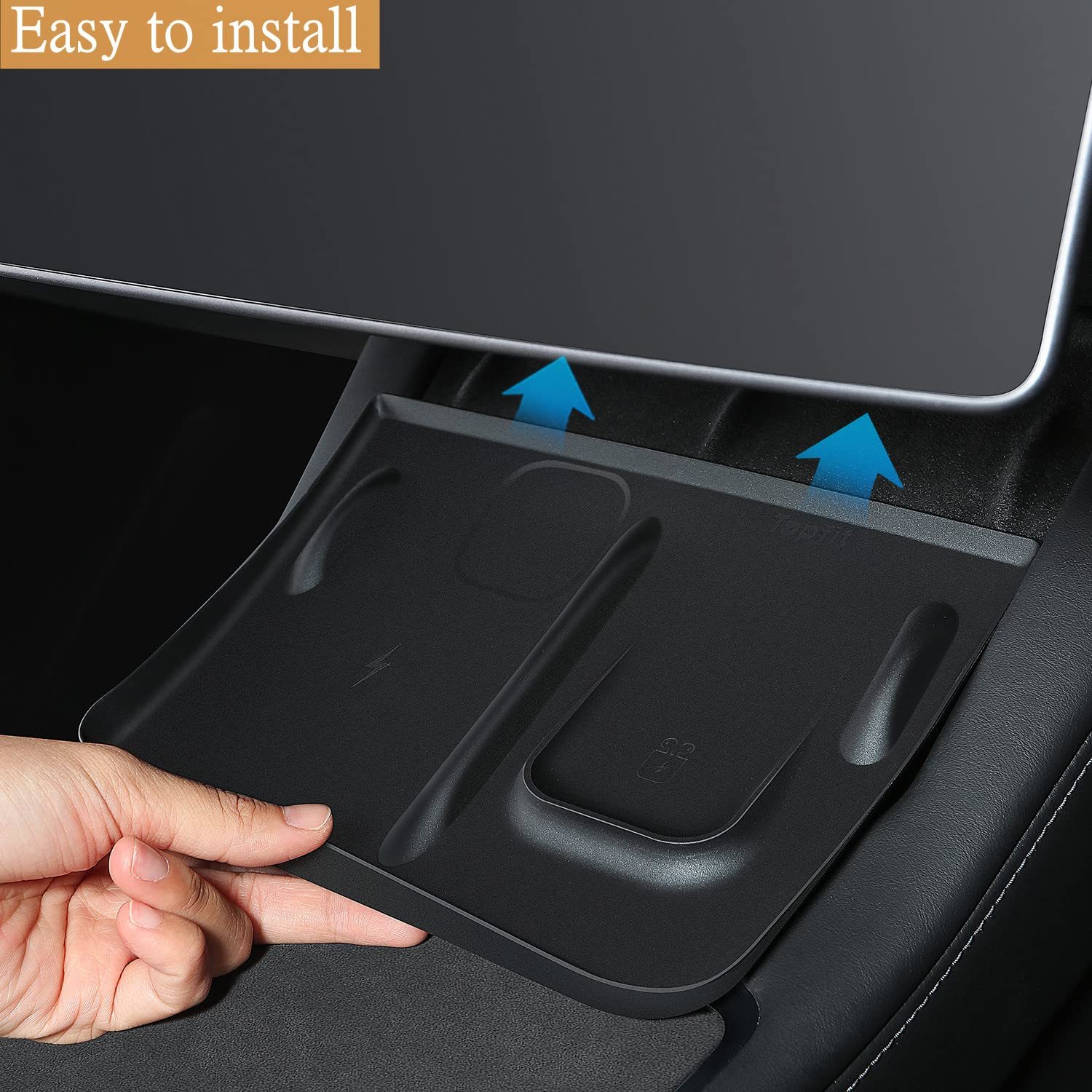 TaddonSilicone Anti-Slip Wireless Charging Mat for Tesla Model 3/Y