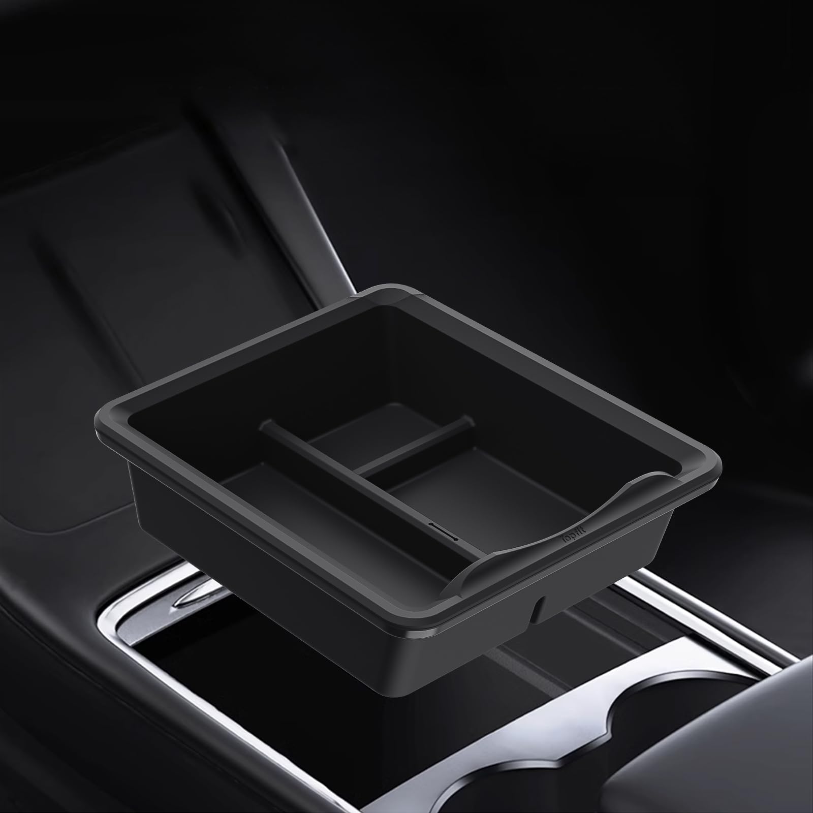 TaddonTransparent Silicone Sliding Center Console Tray for Tesla Model 3/Y