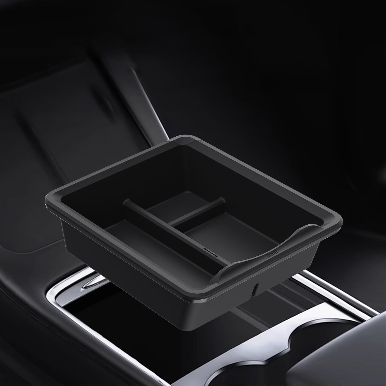 TaddonTransparent Silicone Sliding Center Console Tray for Tesla Model 3/Y