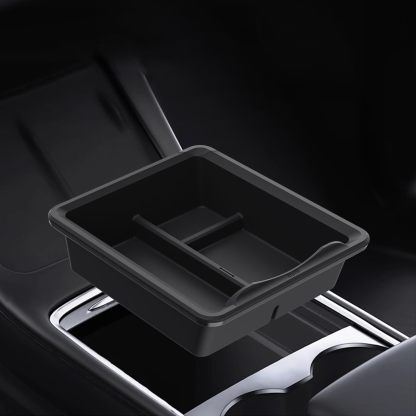 TaddonTransparent Silicone Sliding Center Console Tray for Tesla Model 3/Y