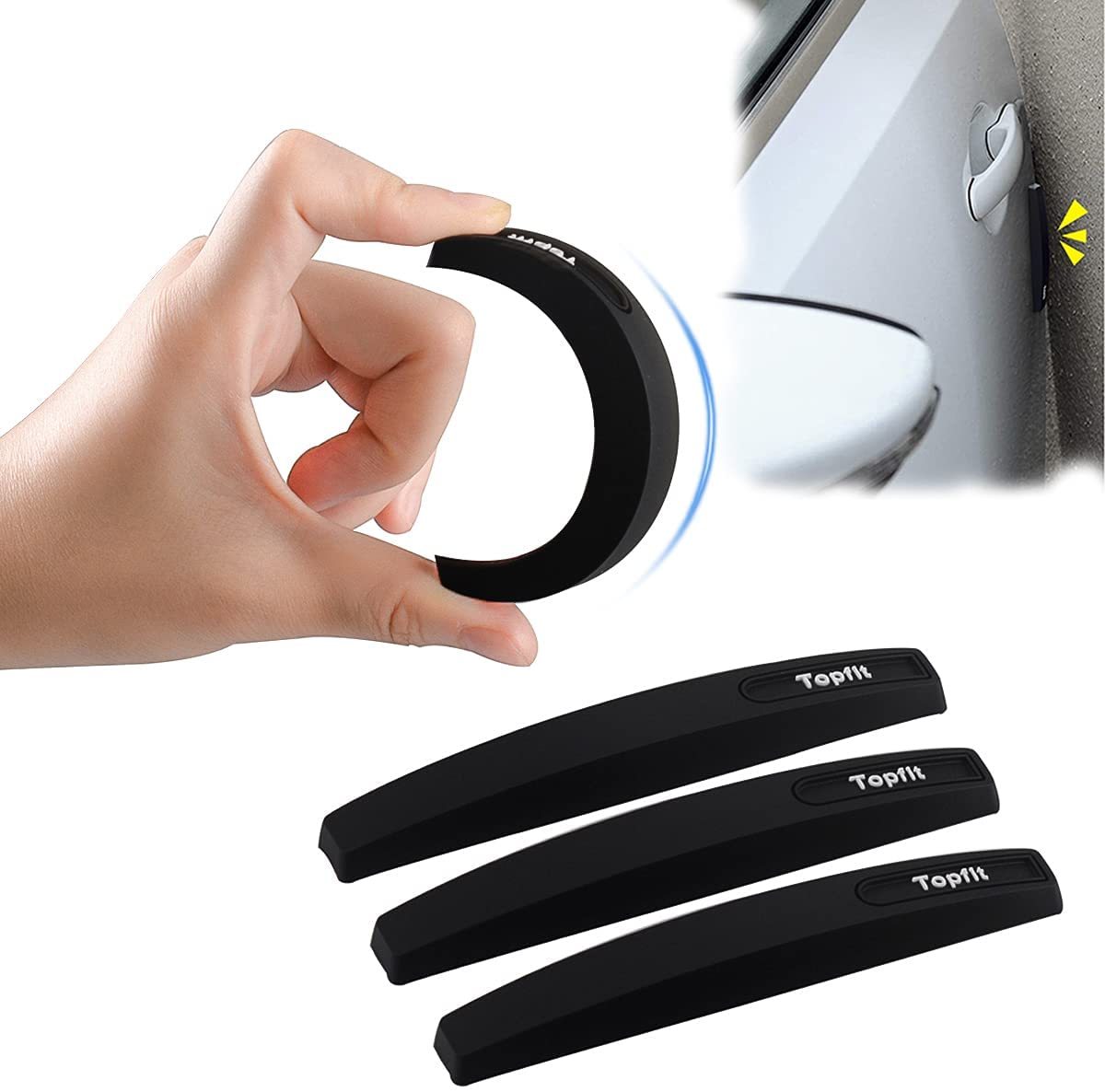 TaddonSilicone Car Door Edge Guards for Tesla – Anti-Collision Protection 