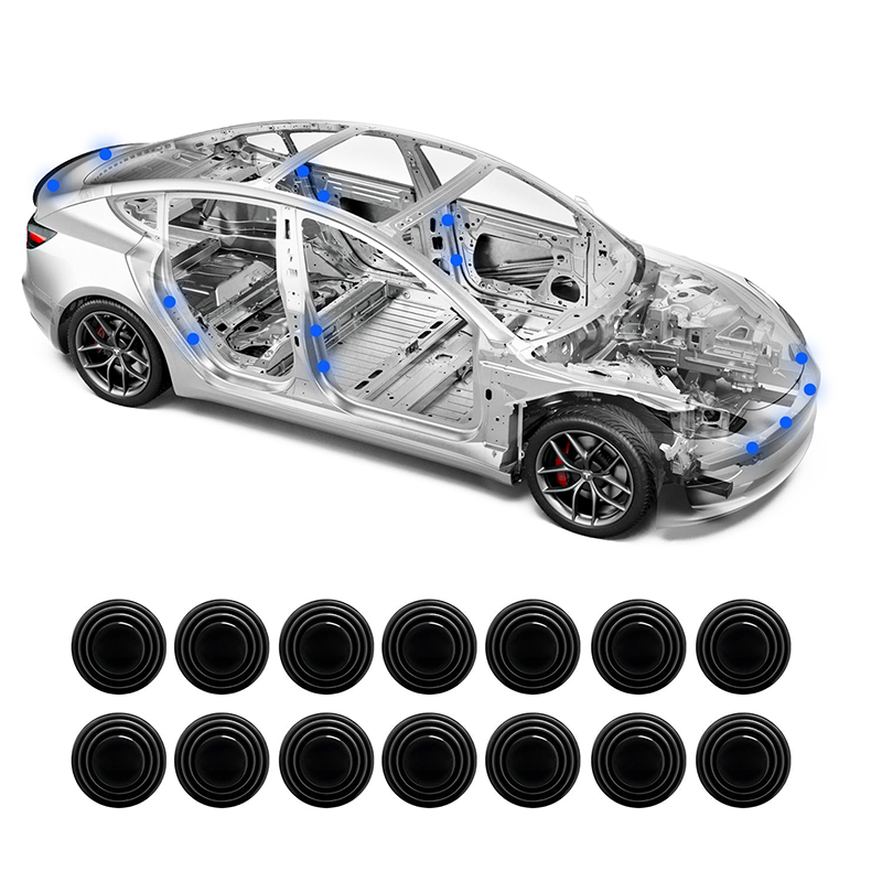 TaddonCar Door Shock Absorber Rubber Pad for Tesla Model 3/Y/S/X - Enhanced Noise Reduction