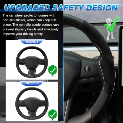 TaddonSteering Wheel Cover for Tesla Model 3/Y Highland
