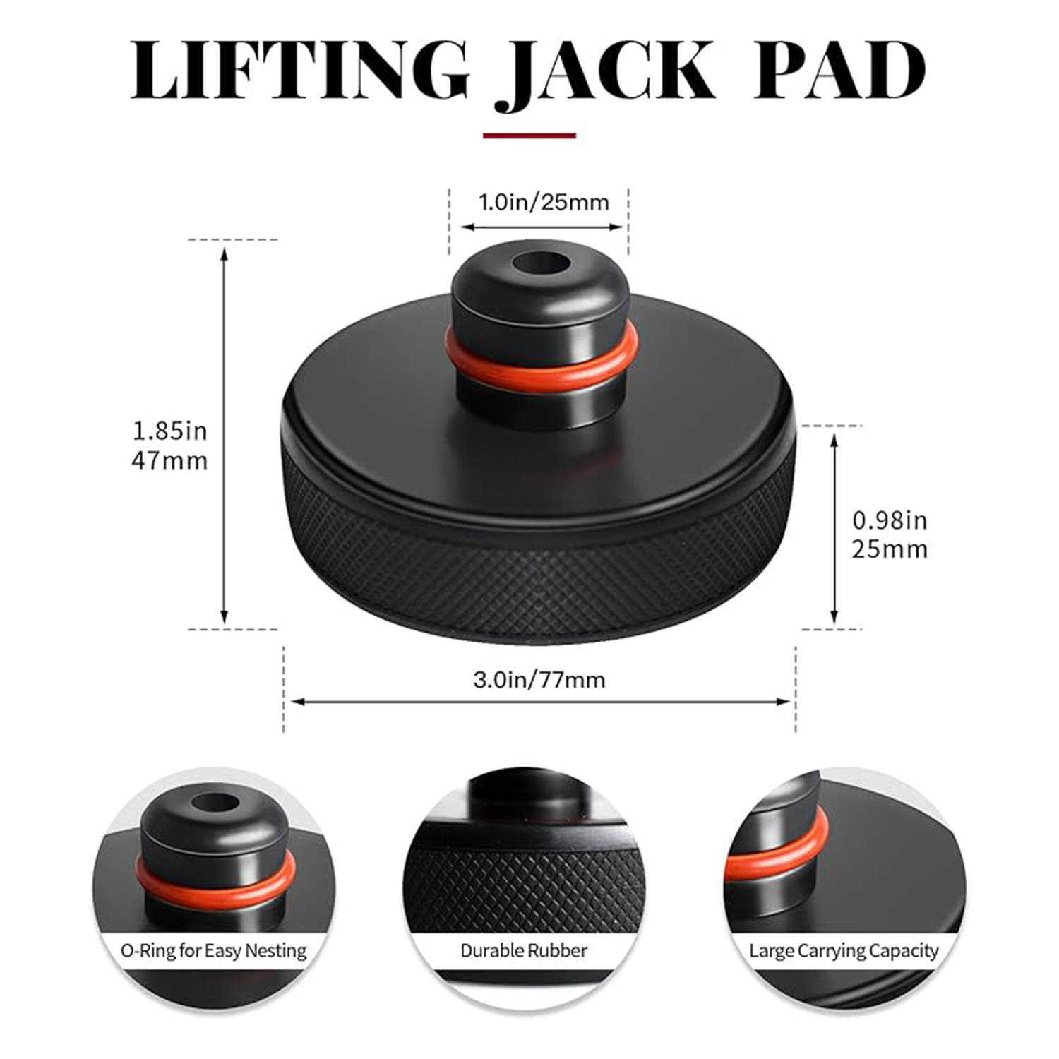 TaddonJack Pads Adapter with Storage Bag for Tesla Model 3/Y/S/X