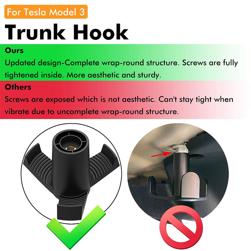 TaddonRear Trunk Hook for Tesla Model 3 –  Convenient Storage Solution
