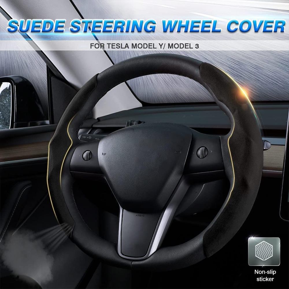 TaddonSteering Wheel Cover for Tesla Model 3/Y Highland