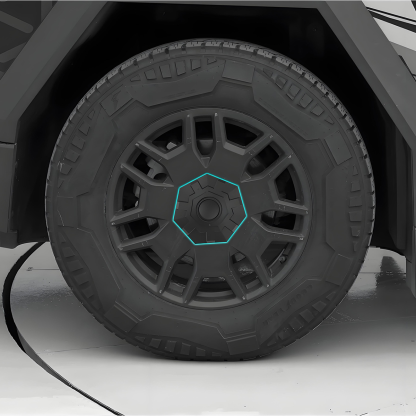 TaddonHeptagon  Wheel Hub Cover Center Caps for Tesla Cybertruck
