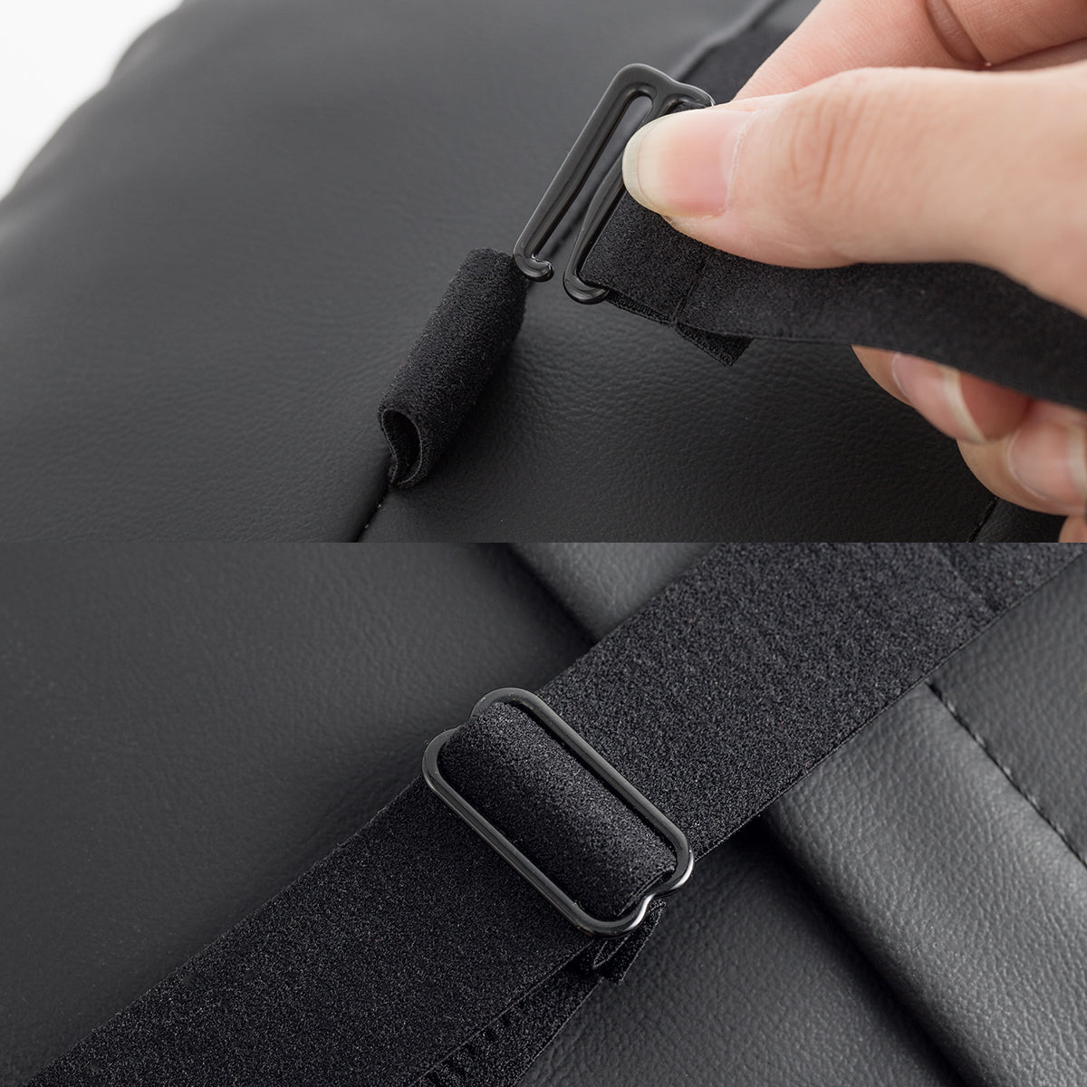 TaddonLeather Headrest Neck Pillow for Tesla (Filled With Dupont™ Sorona® Sustainable Bio Padding)