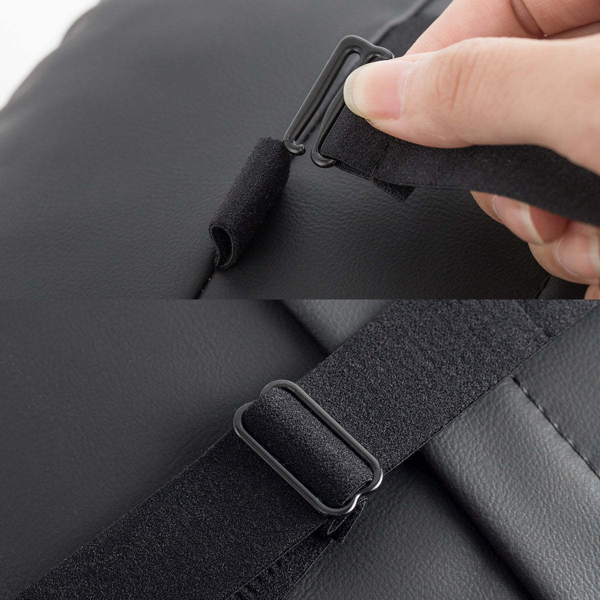 TaddonLeather Headrest Neck Pillow for Tesla (Filled With Dupont™ Sorona® Sustainable Bio Padding)