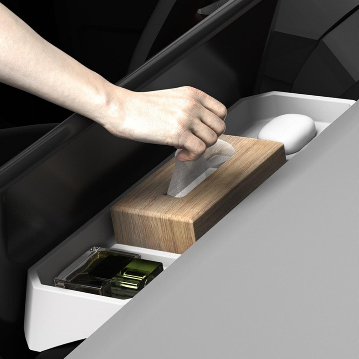 TaddonSilicone Dashboard Storage Box for Tesla Cybertruck