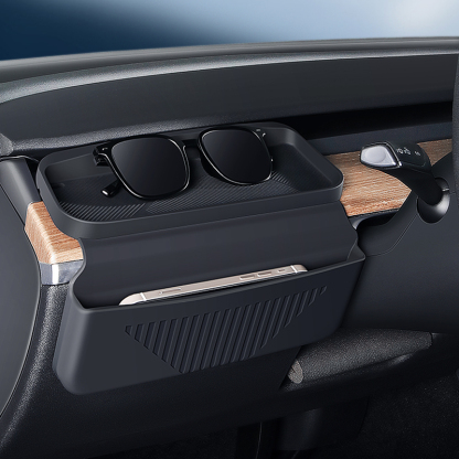 TaddonLeft-Side Silicone Storage Pouch for Tesla 3/Y – Phone & Sunglass Holder