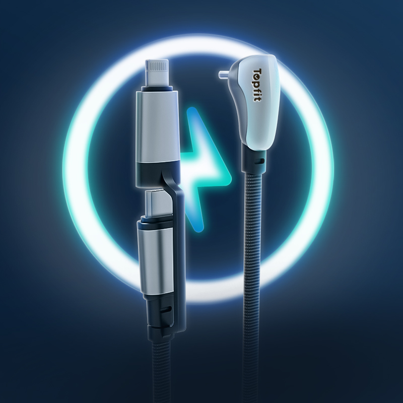 TaddonModel 3/Y Charging Cable – Android Type-C & Apple Fast Charging