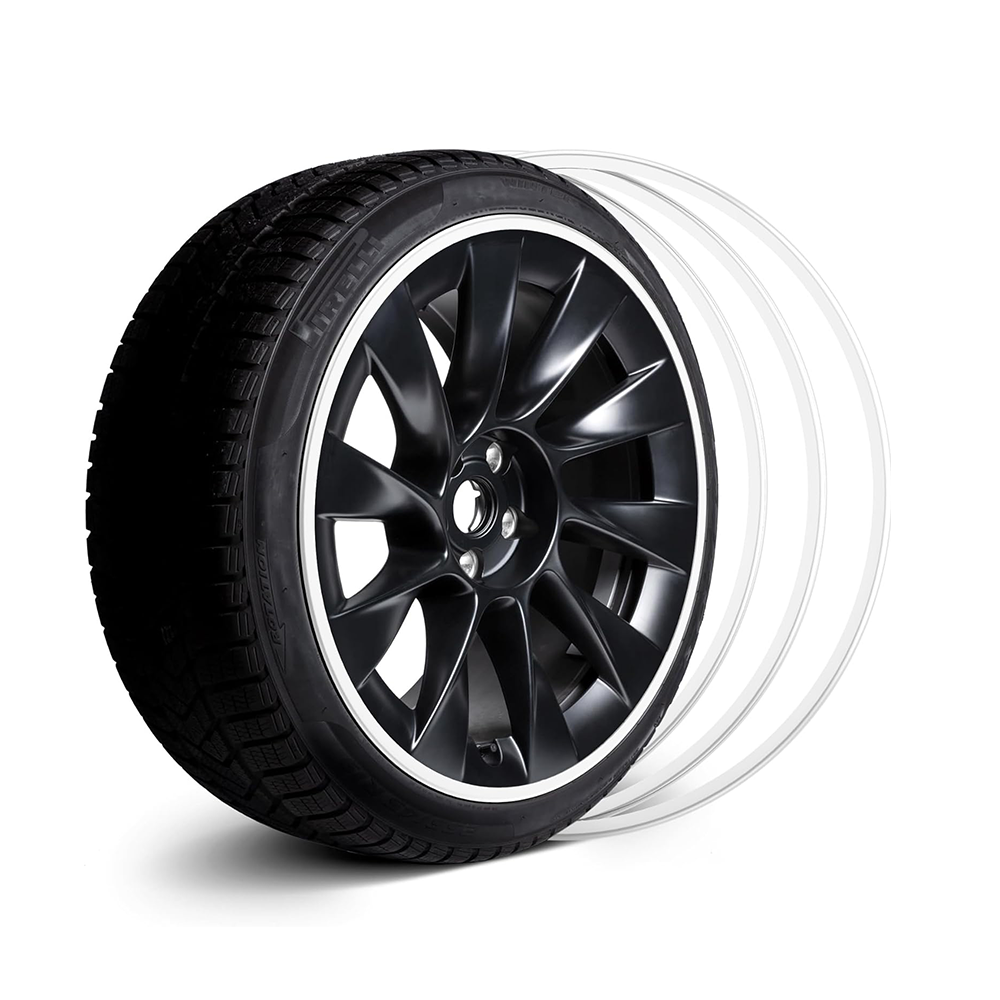 TaddonAluminum Alloy Wheel Rim Protector for Tesla Model 3/Y/S/X