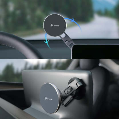 TaddonFoldable Magnetic Wireless Charging (Qi & MagSafe) Cellphone Mount for Tesla