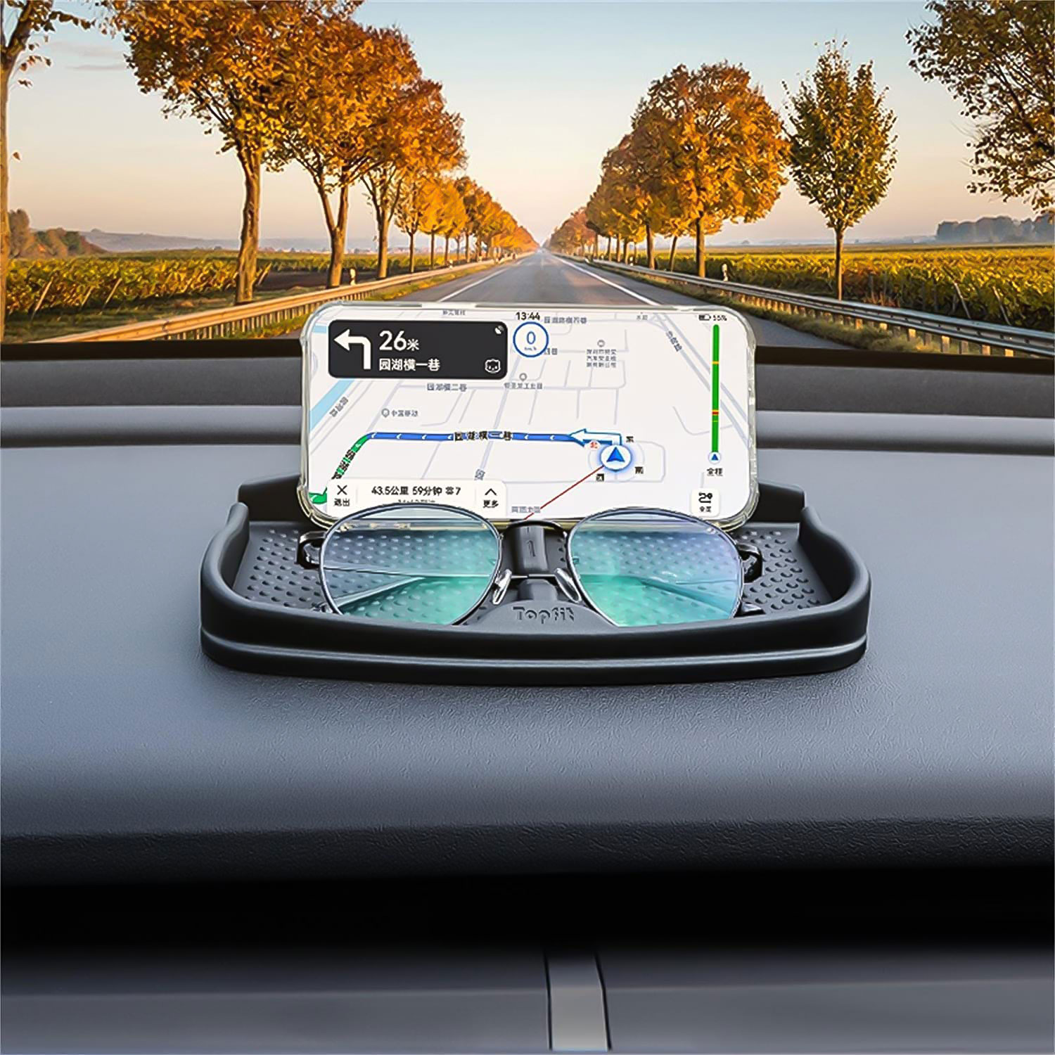 TaddonAnti-Slip Silicone Phone Pad for Tesla Dashboard – Universal Fit