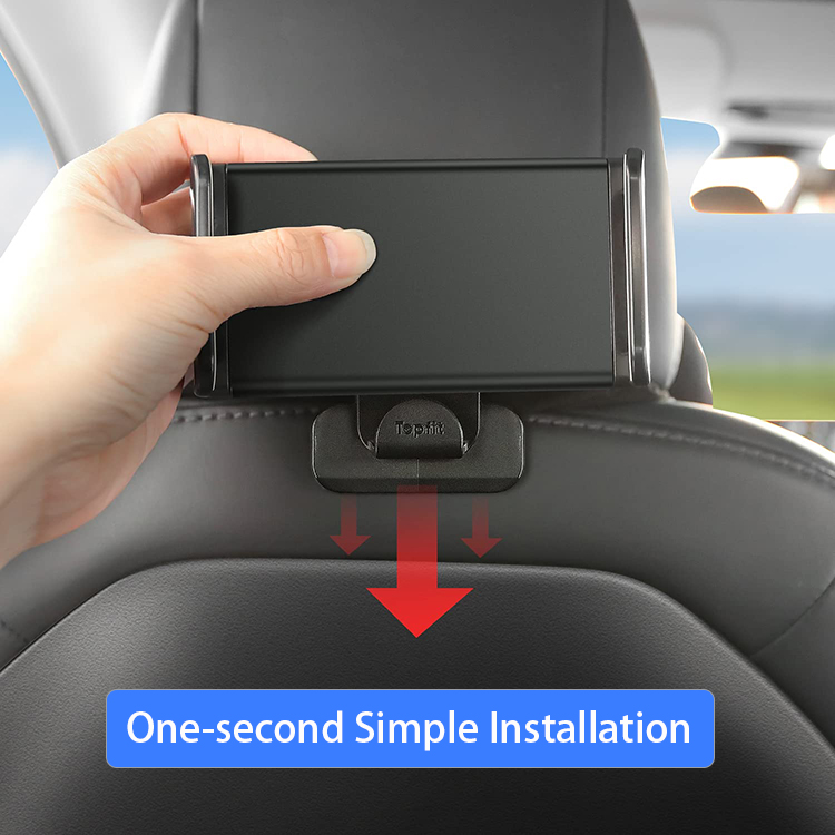 TaddonHeadrest Tablet & Phone Holder for Tesla Model 3/Y – 360° Rotation