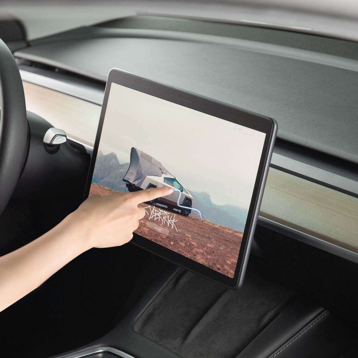 TaddonTempered Glass Screen Protector for Model 3 & Y