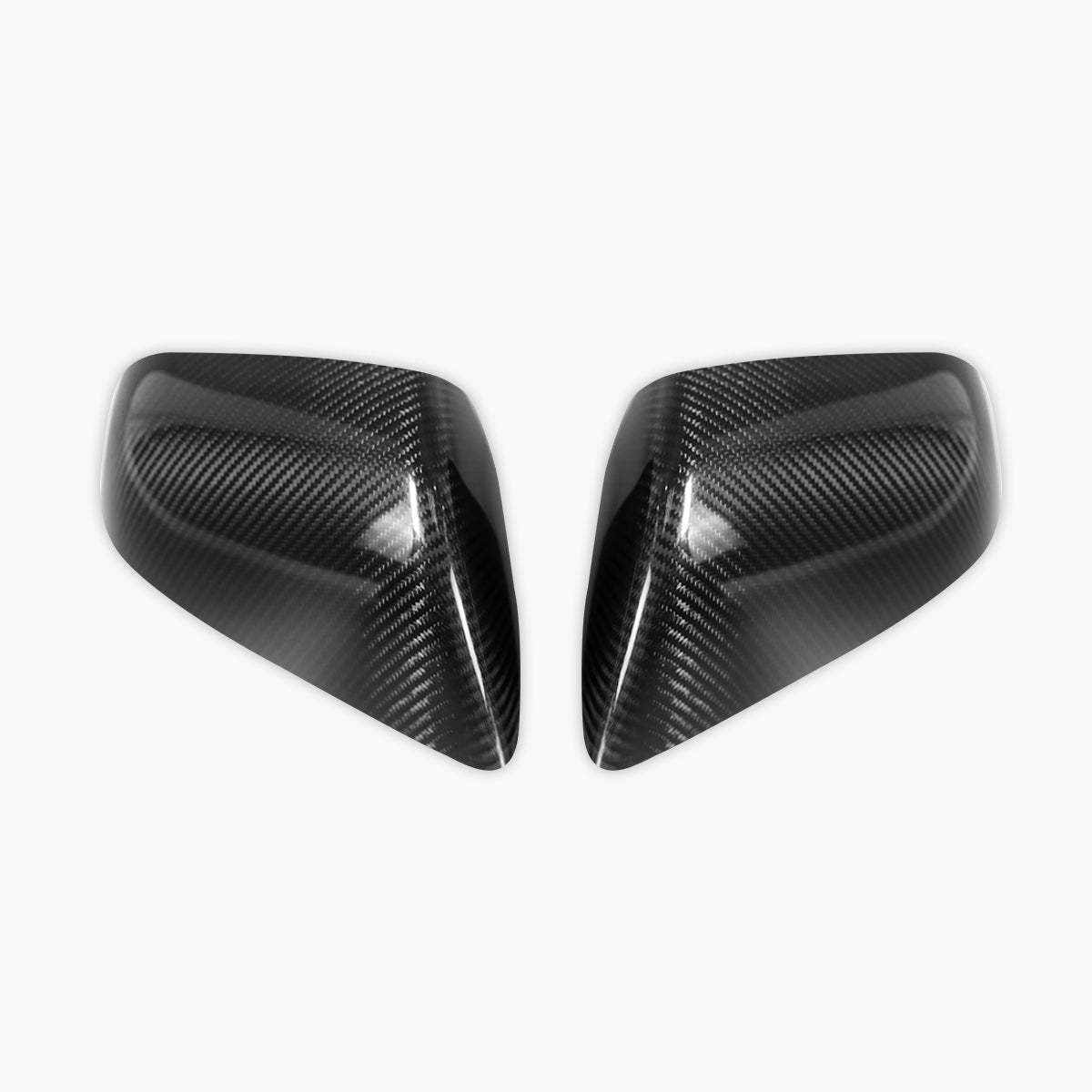 TaddonReal Carbon Fiber Side View Mirror Covers for Tesla Model X