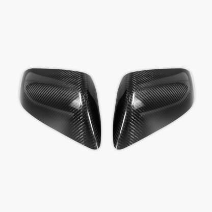 TaddonReal Carbon Fiber Side View Mirror Covers for Tesla Model X