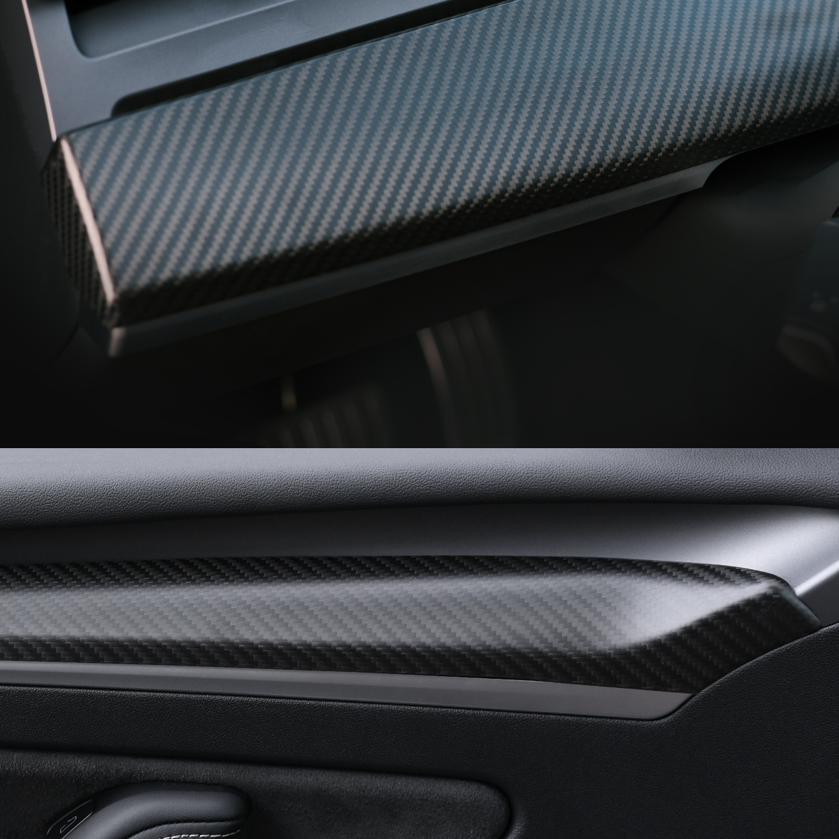 TaddonCarbon Fiber Dashboard Cover Wrap & Inner Front Door Trim