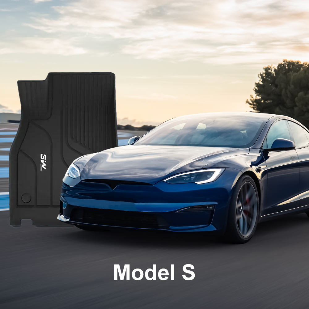 TaddonCustom Floor Mats & Trunk Mats TPE Material & All-Weather Protection for Tesla Model S 2022-2024