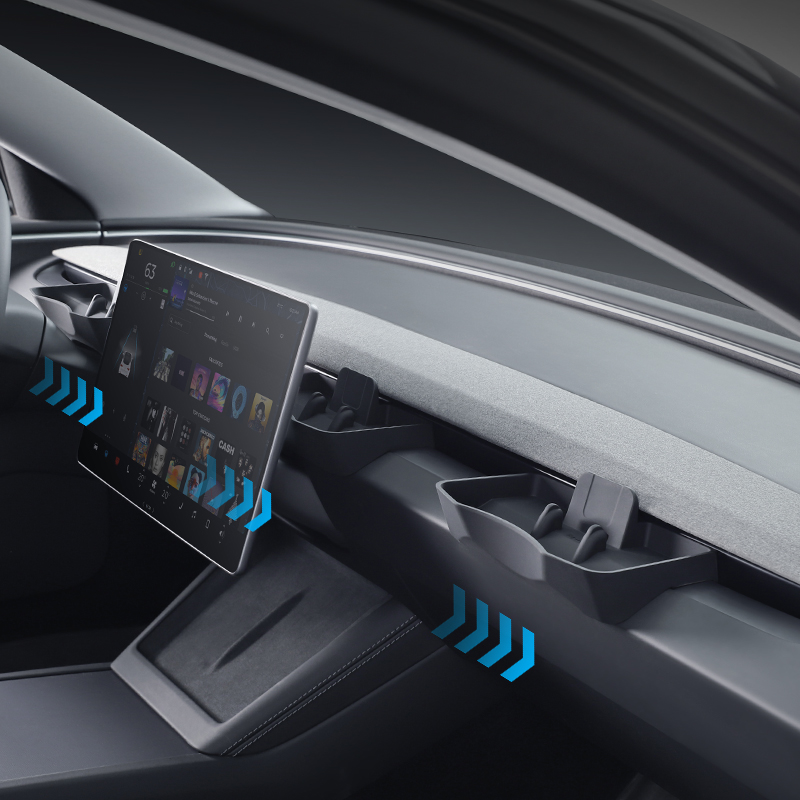 TaddonDashboard Phone Holder & Storage Box for Tesla Model 3 Highland