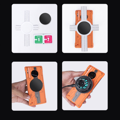 TaddonMagnetic Cooling Wireless Charging Car Phone Holder for Tesla