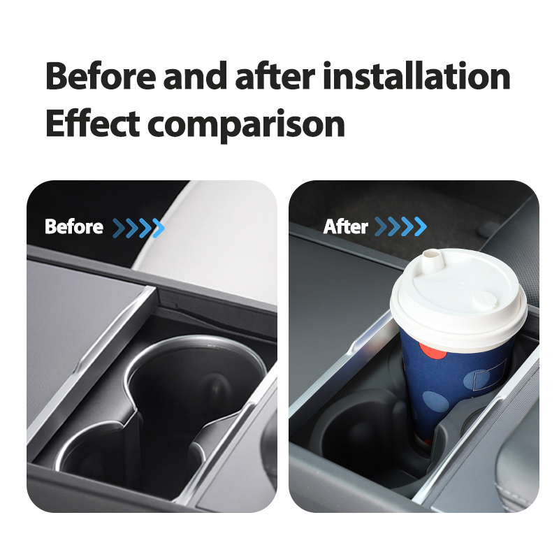 TaddonCenter Console Cup Holder for Tesla Model 3 Highland